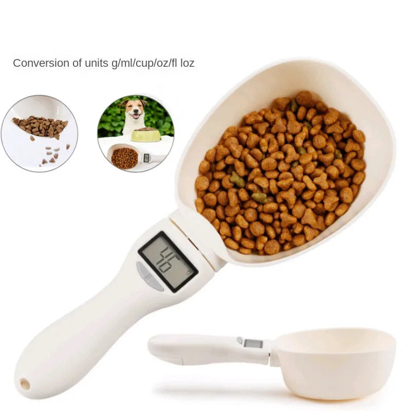 Pet Food Measuring Spoon Scale, Kitchen Digital Food Measuring Spoon, Suitable for Cat and Dog Food Measuring Spoon