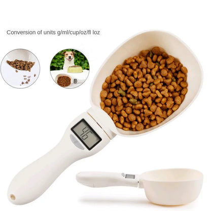 Pet Food Measuring Spoon Scale, Kitchen Digital Food Measuring Spoon, Suitable for Cat and Dog Food Measuring Spoon