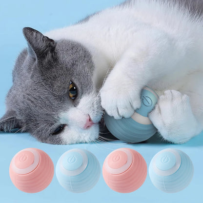 Automatic Moving Cats Toy Interactive Ball Rechargeable Rolling Electric Ball Home Pet Accessories Things for Supplies