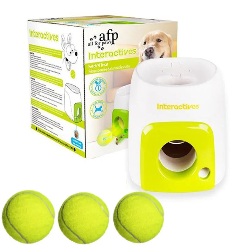 Tennis Ball Launcher Dog Cat Chase Automatic Toys Reward Machine Smart Feeder Throwing Mmachine Pet Ball Thrower