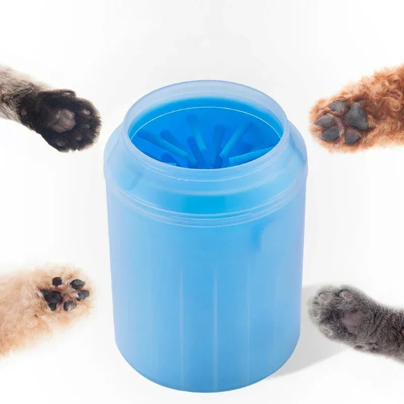 Dog Foot Cup Paw Washer Cleaner Dog Cat Foot Cleaning Brush Soft Silicone Dog Paw Cleaning Cleaning Bucket Accessories