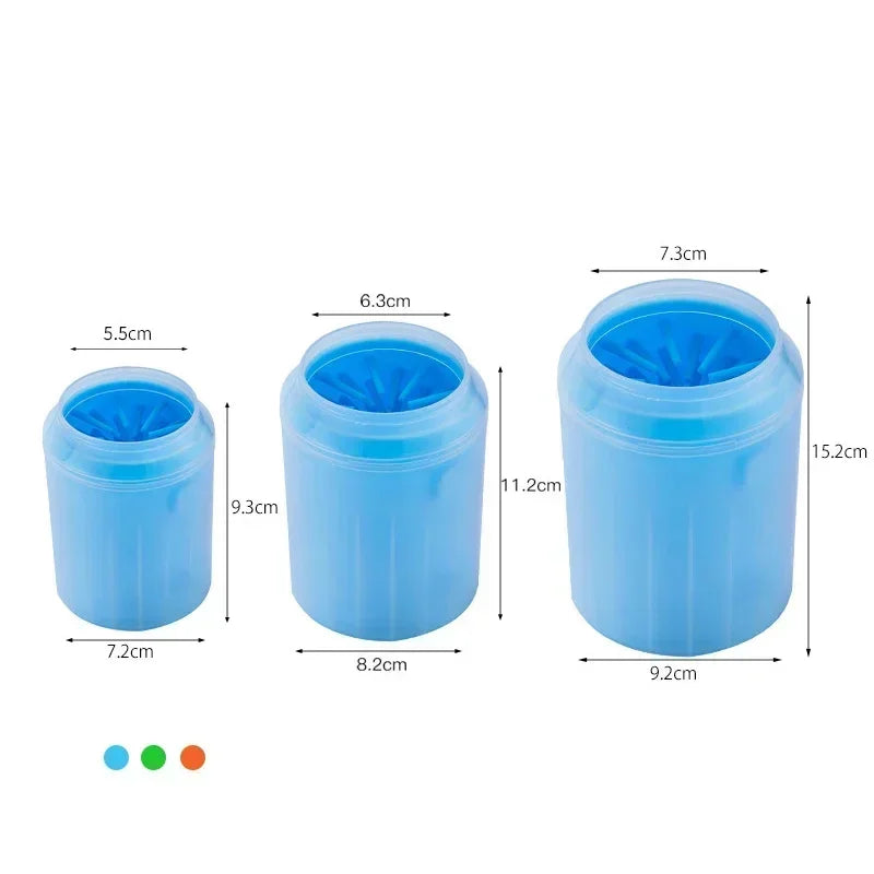 Dog Foot Cup Paw Washer Cleaner Dog Cat Foot Cleaning Brush Soft Silicone Dog Paw Cleaning Cleaning Bucket Accessories